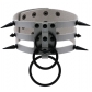 European and American Harajuku style rivet spike bondage collar collar personality exaggerated ring ring clavicle neck collar necklace