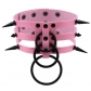 European and American Harajuku style rivet spike bondage collar collar personality exaggerated ring ring clavicle neck collar necklace