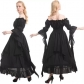 Medieval Halloween cos revival dress tied waist palace style long skirt European and American