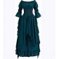 Medieval Halloween cos revival dress tied waist palace style long skirt European and American