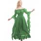 Medieval Halloween cos revival dress tied waist palace style long skirt European and American