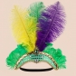 Hot selling Halloween headdress party dance performance headband colorful feather headband Christmas holiday headdress