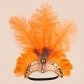 Hot selling Halloween headdress party dance performance headband colorful feather headband Christmas holiday headdress