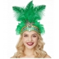 Hot selling Halloween headdress party dance performance headband colorful feather headband Christmas holiday headdress