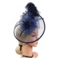 Hot sale mesh feather headdress bow versatile headband hair accessories pearl party performance head flower clip style