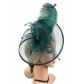 Hot sale mesh feather headdress bow versatile headband hair accessories pearl party performance head flower clip style