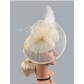Hot sale mesh feather headdress bow versatile headband hair accessories pearl party performance head flower clip style