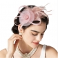 Hot selling headband style mesh feather headdress retro elegant all-match headband hair accessories party performance head flower