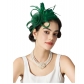 Hot selling headband style mesh feather headdress retro elegant all-match headband hair accessories party performance head flower
