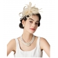 Hot selling headband style mesh feather headdress retro elegant all-match headband hair accessories party performance head flower