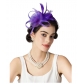 Hot selling headband style mesh feather headdress retro elegant all-match headband hair accessories party performance head flower