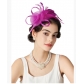 Hot selling headband style mesh feather headdress retro elegant all-match headband hair accessories party performance head flower