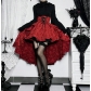 New autumn sexy patchwork hip skirt Temperament slim high waist tie waist tail skirt for women