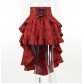 New autumn sexy patchwork hip skirt Temperament slim high waist tie waist tail skirt for women