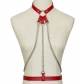 European and American jewelry Fashionable PU leather bondage collar waist chain Sexy hip-hop nightclub performance body chain