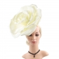 European and American fashion exaggerated curled foam flower bride photo big flower Jockey Club headband hat Christmas headdress hair accessories