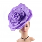 European and American fashion exaggerated curled foam flower bride photo big flower Jockey Club headband hat Christmas headdress hair accessories