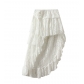 Irregular lace skirt for women 2025 spring cake skirt design high waist mid-length skirt