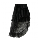 Irregular lace skirt for women 2025 spring cake skirt design high waist mid-length skirt