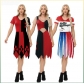 Joker girl dress new cos peripheral role play clothing print movie irregular skirt female