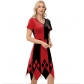 Joker girl dress new cos peripheral role play clothing print movie irregular skirt female