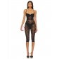 New arrival sweet hot girl fully transparent lace camisole female summer lace cropped shorts two pieces