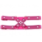 Personality fashion Harajuku punk style cross cross leather thigh ring sexy rivet elastic garter