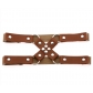 Personality fashion Harajuku punk style cross cross leather thigh ring sexy rivet elastic garter