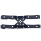 Personality fashion Harajuku punk style cross cross leather thigh ring sexy rivet elastic garter