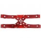 Personality fashion Harajuku punk style cross cross leather thigh ring sexy rivet elastic garter