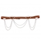 European and American new punk Gothic chain decorative belt personality fashion waist corset circle belt waist chain