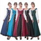 Halloween costume Victorian medieval waist-slimming court waist-length dress two-piece suit