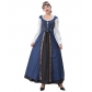 Halloween costume Victorian medieval waist-slimming court waist-length dress two-piece suit