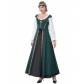 Halloween costume Victorian medieval waist-slimming court waist-length dress two-piece suit