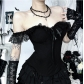 Dark series tube top waist shaping lace camisole top new style niche design sexy hot girl outfit