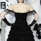 Dark series tube top waist shaping lace camisole top new style niche design sexy hot girl outfit