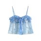2025 European and American spring new fashion simple versatile casual sequin suspender top