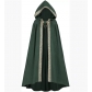 Halloween European and American retro pastoral ribbon edge hooded cloak lace-up cape anime costume role-playing clothing
