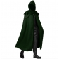 2025 Spring and Autumn New Medieval Retro Cosplay Clothing Hooded Cape Gothic Men's Long Cape