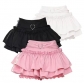 Hot girl y2k lace love cake puffy skirt female 2025 summer back waist elastic a-line anti-exposure short skirt