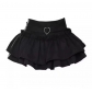 Hot girl y2k lace love cake puffy skirt female 2025 summer back waist elastic a-line anti-exposure short skirt