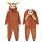 Cartoon animal one-piece pajamas act out party home clothes