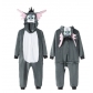 Cartoon animal one-piece pajamas act out party home clothes
