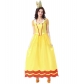 Halloween costume adult princess dress game princess character yellow satin bud long dress