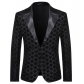 New Men's Peaked Lapel Suit Stage Banquet Host Party Diamond Sequined Dress Performance Costume