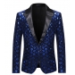 New Men's Peaked Lapel Suit Stage Banquet Host Party Diamond Sequined Dress Performance Costume