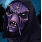 2025 new witch mask Halloween party haunted house purple face witch latex ghost face scary spoof headgear