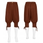 European and American retro Renaissance bloomers medieval lace-up leggings over the knee elastic waist shorts