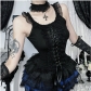 Dark basic vest top (including collar) 2025 punk hottie vest