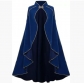 New medieval suede cape cos Halloween retro gold-edged cape stage performance cos costume